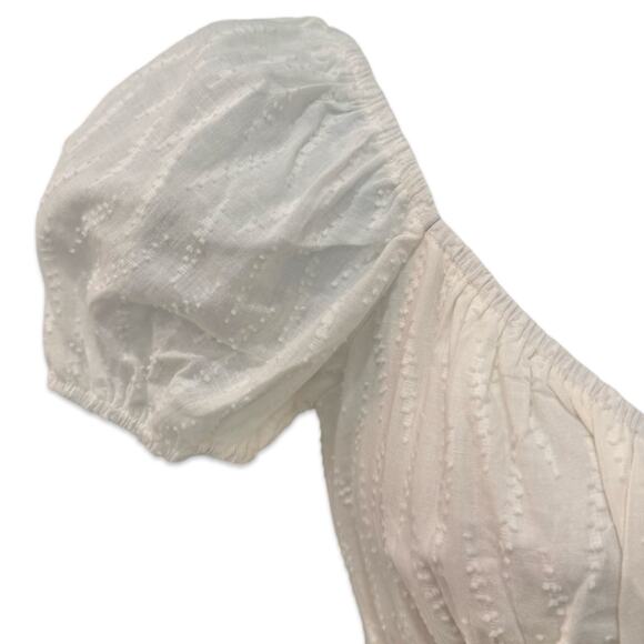 Princess Polly White Caria Puff Short Sleeve Cut Out Mini Dress size 0 NEW Tags - Picture 6 of 11